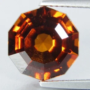 6.30Cts Natural Classic Hessonite Garnet 11mm Fancy Cut Africa Gemstone Ref-VDO - Picture 1 of 6