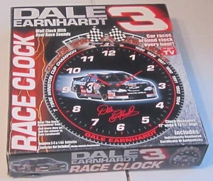 Dale Earnhardt #3 - Wall Clock with Race Sounds - New In Box - Picture 1 of 13