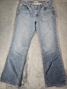 Tommy Hilfiger Low Rise Boot Jeans Women's 33x32 Blue Denim Medium Wash 5-Pocket - Picture 1 of 8