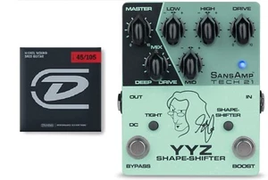 Tech 21 SansAmp Geddy Lee YYZ Shape-Shifter Bass Pedal (FREE BASS STRINGS ) - Picture 1 of 2