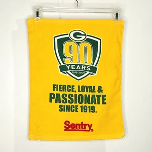 Green Bay Packers 2009 Fan Towel 90-Years Sponsor Sentry Fierce Loyal Passionate - Picture 1 of 4