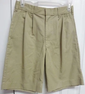 Sunshine School Uniform Boys Beige Pocket Pleated Khaki Short's Size 28 - Picture 1 of 5
