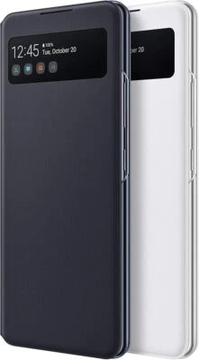 Funda tipo billetera Samsung Galaxy A42 S-View, blanca Foto 1 de 4