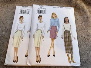 Vogue Pattern V9209 Ms Fitted Wrap Skirt w/Button Closure in 3 Lengths EASY - Picture 1 of 4