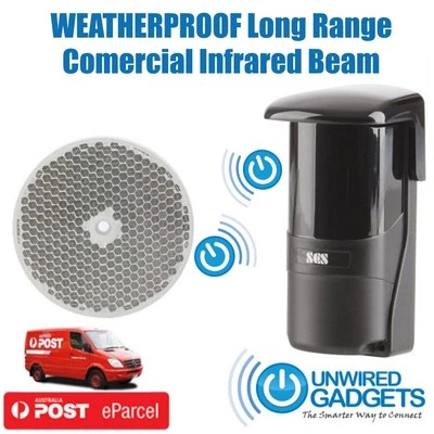 NEW Commercial Weatherproof Doorway Infrared Beam Gate Garage Entry Gate Fence - image 1 of 4