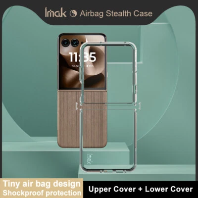 IMAK Para Motorola Razr 60 Ultra, Funda Transparente Goma Suave Antigolpes Foto 1 de 4