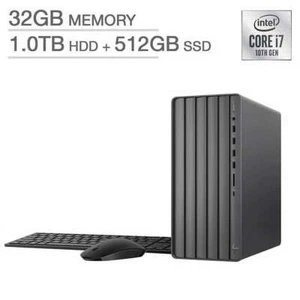 Nuevo PC de escritorio HP Envy TE01-1487C i7-10700 6 núcleos 32 GB 512 GB SSD + 1 TB W11 - Imagen 1 de 5