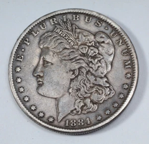 1884 MORGAN SILVER DOLLAR CIRCULATION GRADE - Picture 1 of 3