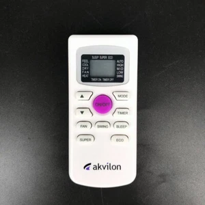 New Original For AKVILON AC A/C Air Conditioner Remote Control - Picture 1 of 2