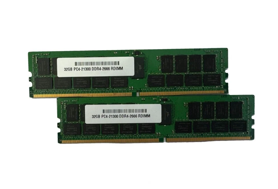 64GB 2x 32GB 2666MHz Dell PowerEdge T430 T440 T630 T640 M640 ECC Server Memory - Image 1 of 1