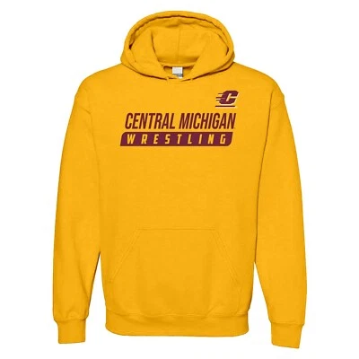 Sudadera con capucha Central Michigan Chippewas Wrestling inclinada, color equipo - dorada Foto 1 de 4