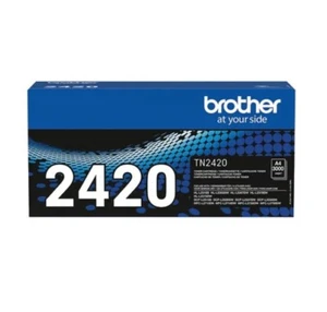 Brother Original Black Laser Toner Cartridge TN2420 single / twin pack - Imagen 1 de 12