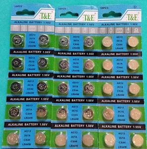 30 Pieces AG13/LR44 357 Batteries By Blue Dot FREE Shipping Expires Dec. 2029 - Picture 1 of 4