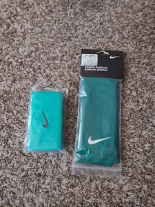 NIKE NADAL GREEN BANDANA AND WRISTBAND SET - Picture 1 of 1