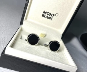 Autentici recenti bellissimi gemelli Montblanc Meisterstuck onice nero regalo - Foto 1 di 21