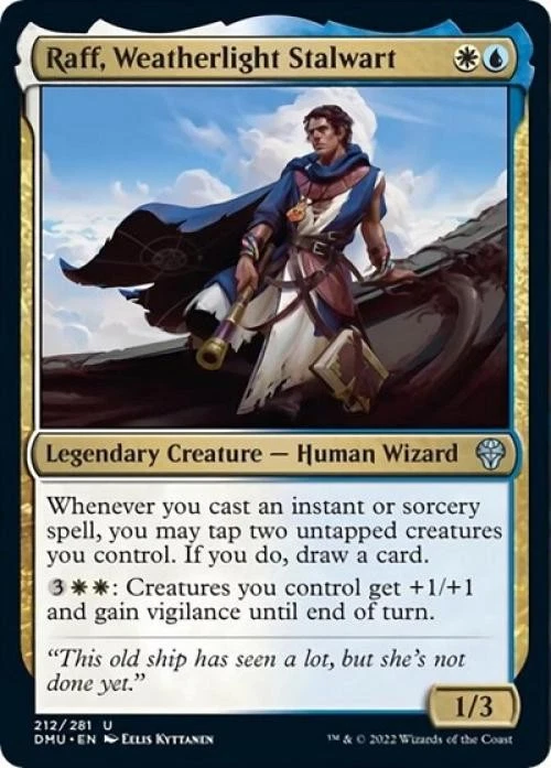 Raff, Weatherlight Stalwart -Foil Light Play MTG Dominaria United - Image 1 of 1