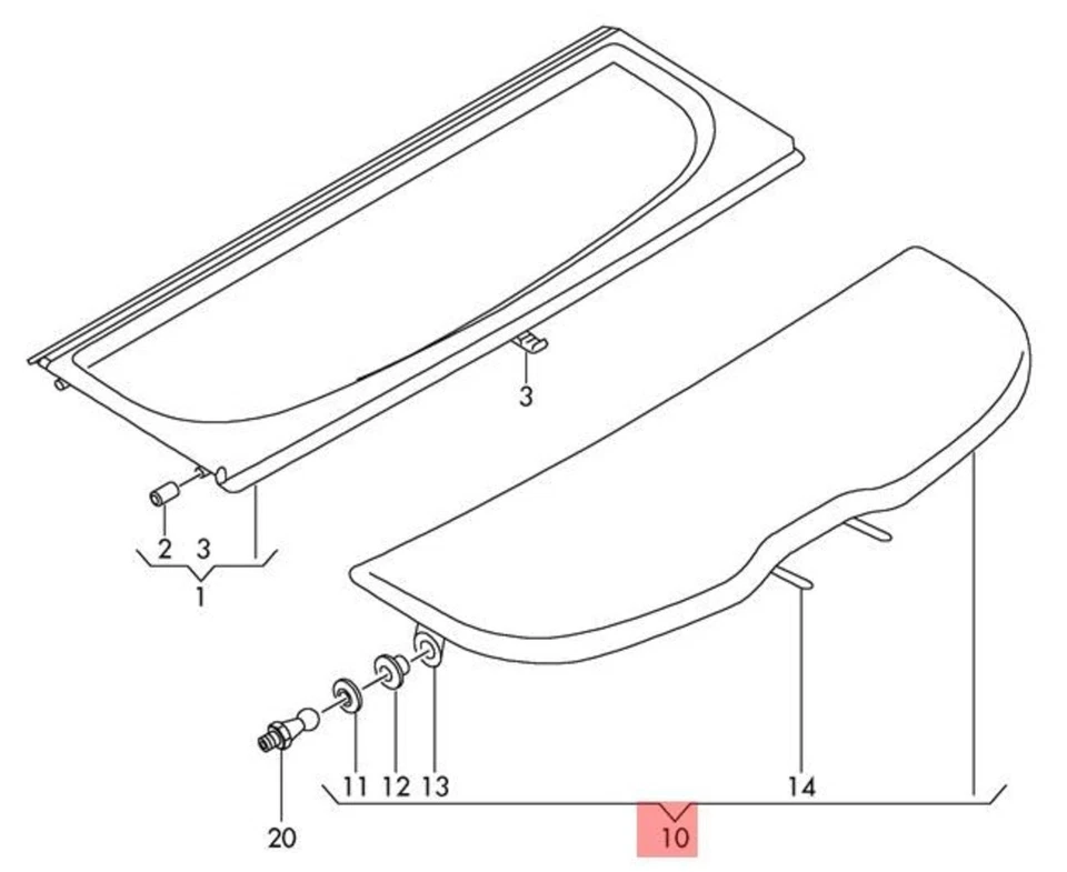 Funda Original AUDI Q3 84B Para Compartimento Equipaje Trufa Beige 8U0867771SM6 Foto 1 de 1