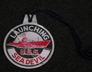 WWII USN Navy Launching Ceremony USS Sea Devil Feb. 1944 Balao Class Submarine - Picture 1 of 3