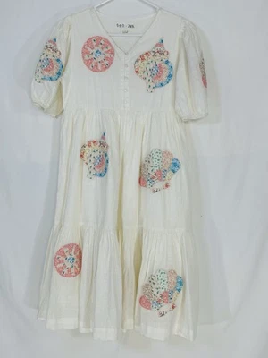 Sea New York X Zara Seashell Patchwork Girls Dress Size 11-12 Bohemian Coastal - Image 1 of 4