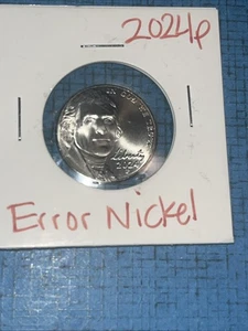 2024-P Jefferson Nickel error - Picture 1 of 4