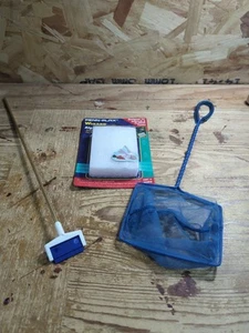 Juego de limpieza de algas para peceras acuario almohadilla, red, raspador - Imagen 1 de 4