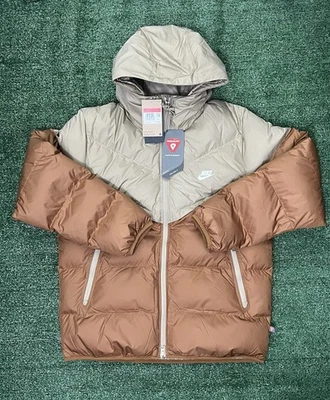 Nike Windrunner PrimaLoft Brown Hooded Puffer Jacket Men’s Large FB8185-248 - Image 1 of 4