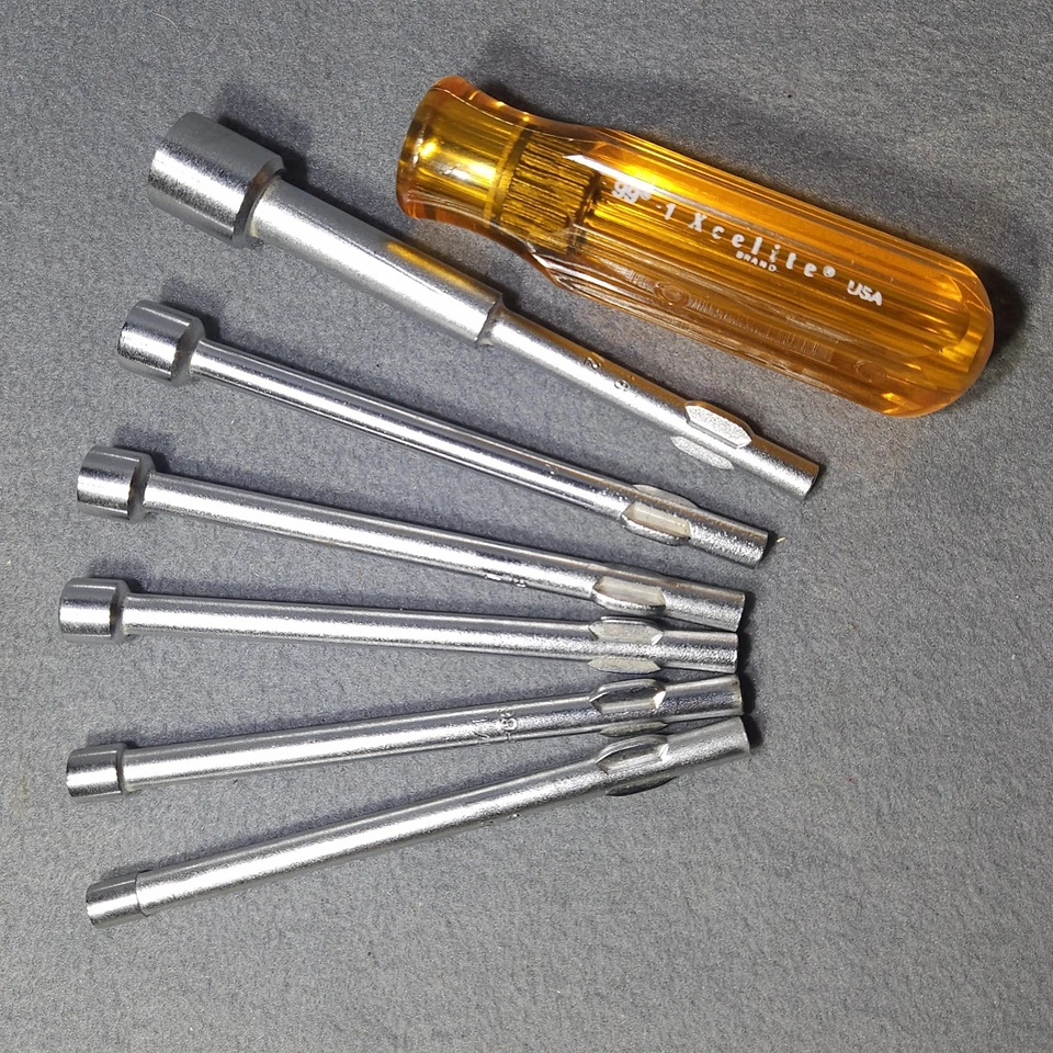 Xcelite 99-1 with 6 nut drivers ³/¹⁶, ¼,    ⁵/¹⁶, ¹¹/³², ⅜, ½ - Image 1 of 4