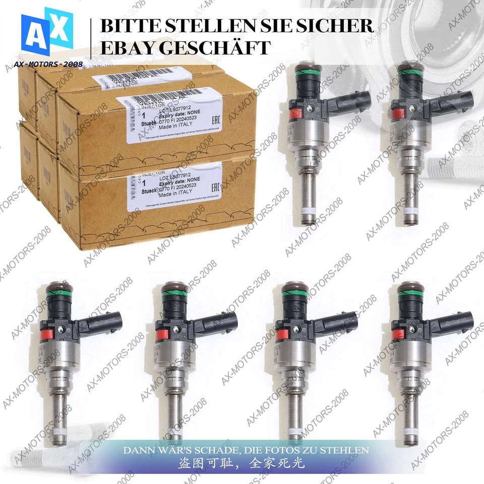 Original Audi A4 A5 Q7 VW Touareg Einspritzventil mit Dichtung 06E906036AL