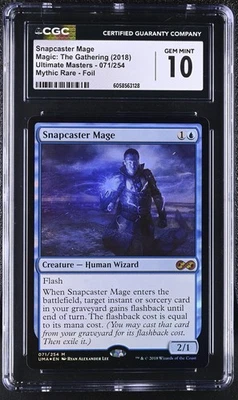 SNAPCASTER MAGE Ultimate Masters Foil Mythic CGC 10 MTG [Nostalgium] - Image 1 of 2