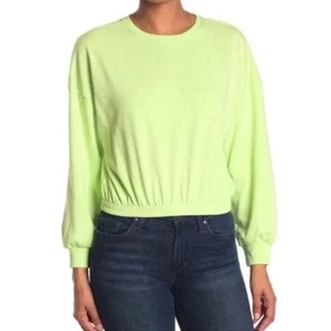 Sudadera Elodie Dobladillo Elástico Manga Larga en Verde Neón Mediana $25 - Imagen 1 de 5