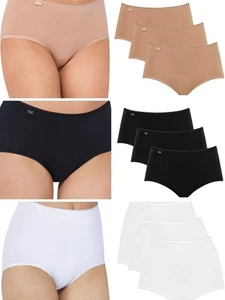 Paquete de 3 calzoncillos Sloggi Midi Knickers 24/7 algodón 96% algodón altura media - Imagen 1 de 11