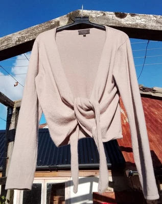 Pure Collection 100% cashmere size L ladies tie front cardigan - Image 1 of 4