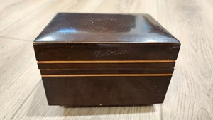 Caja de música de madera de colección rara Florn Alemania FALTA (solo para piezas) una - Imagen 1 de 22
