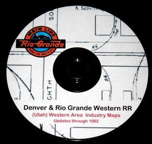 Denver & Rio Grande Western - West Area Track & Siding Drawing PDF Pages on DVD - Picture 1 of 8