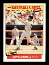 1986 Fleer Baseball's Best Sluggers vs. Pitchers Don Mattingly #21