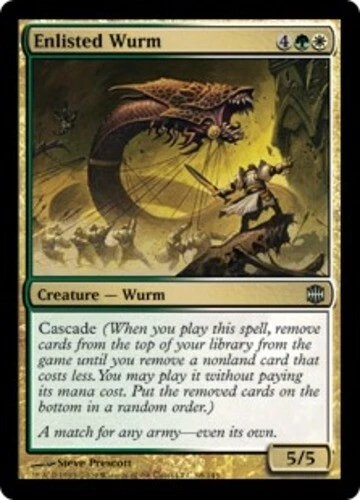 Enlisted Wurm - Foil ~ Near Mint Alara Reborn MTG Magic UltimateMTG Multi-Color  - Image 1 of 1
