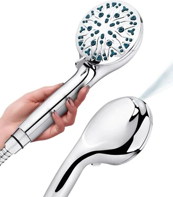 LOKBY CHROME Shower Head Filtered High Pressure 10-Settings Handheld Shower Head