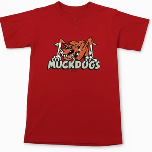 MILB Batavia Muckdogs Minor Leagu 2 Button Men's Jersey Shirt - Picture 1 of 2