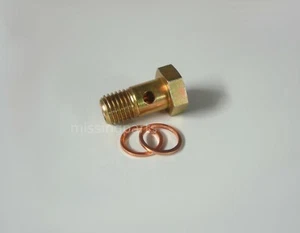 Hohlschraube 12 mm gelb verzinkt VglNr N0210712 N0210715 90017502001 90017502002 - Picture 1 of 2