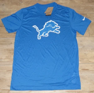 Nike Detroit Lions Dri-FIT Honolulu Blue Performance shirt Nike TEE Men's Large - Picture 1 of 3