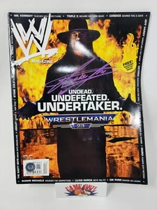 WWE WWF The Undertaker signed handsigniert 2007 Wrestlemania 23 Magazin BAS COA - Bild 1 von 4
