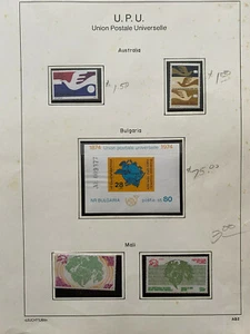 UPU CENTENNIAL 1974, AUSTRALIA BULGARIA MALI, Stamps & Mini-sheet, unused, MNH - Picture 1 of 3