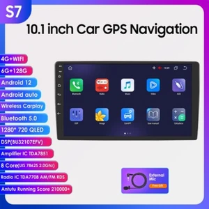 10.1" 6+128GB Android 12 CarPlay Car Stereo GPS Navi Radio Player WiFi RDS 8Core - Picture 1 of 21