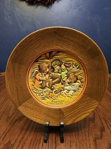 Anri Christmas 1972 Plate Ferrandiz Hand Carved Wood 1st in the series #0488 - Picture 1 of 9