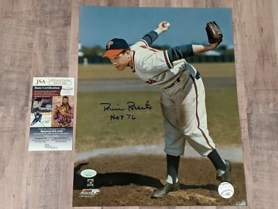 JSA Robin Roberts Signed 11x14 Photo File COA HOF 76 Philadelphia Phillies O's - Image 1 of 3