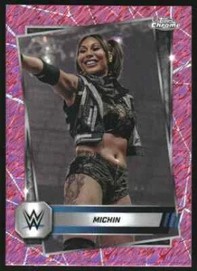 Michin 2025 Topps Chrome WWE Pink Shimmer rifrattori #168 - Foto 1 di 1