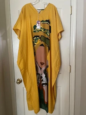 Mujeres Caftán Africano Dashiki Kaftan Hippie Boho Cóctel Vestido Informal Talla Libre  Foto 1 de 4