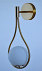 Bokt Modern Glass Wall Lamp Gold Wall Mounted Sconces Mid Century Bedroom