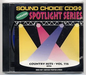 SOUND CHOICE KARAOKE SC-8556 COUNTRY HITS, NEW FACTORY SEALED SPOTLIGHT CD+G OOP - Picture 1 of 2