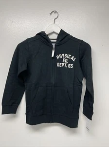 NWT Carter's Boys Black Zippered Hooded Jacket size 6 pockets - Picture 1 of 4